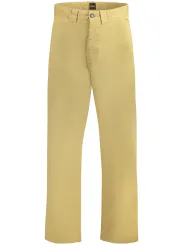 Chinohose Gerade Baumwolle mit 5 Taschen & Logo