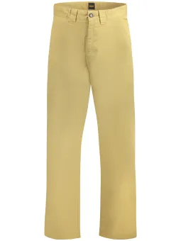 Chinohose Gerade Baumwolle mit 5 Taschen & Logo