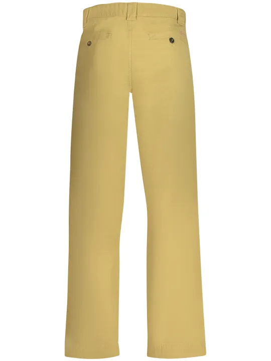 Chinohose Gerade Baumwolle mit 5 Taschen & Logo