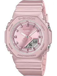 Rosa G-Shock Uhr mit Metallarmband
