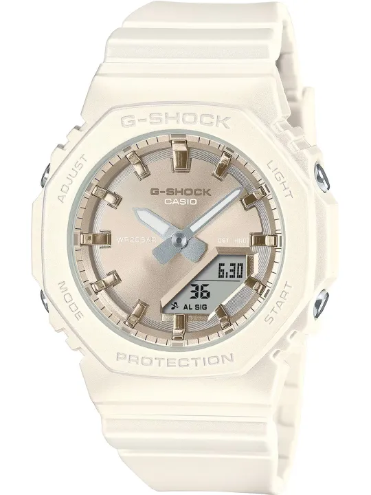 Beige G-Shock Digital Analog Uhr