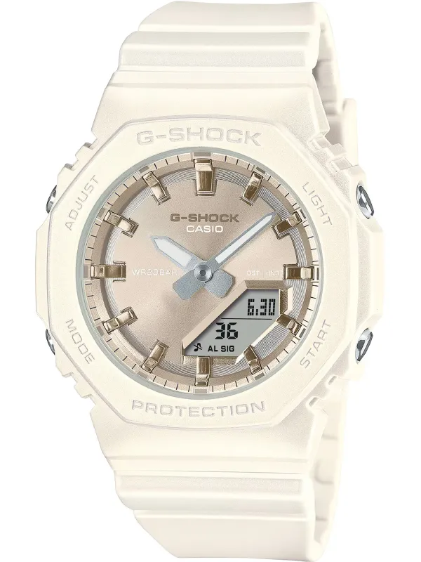 Beige G-Shock Digital Analog Uhr