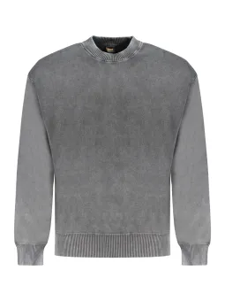 "Nachhaltiger Bio-Baumwoll-Pullover mit Logo - Rundhals"