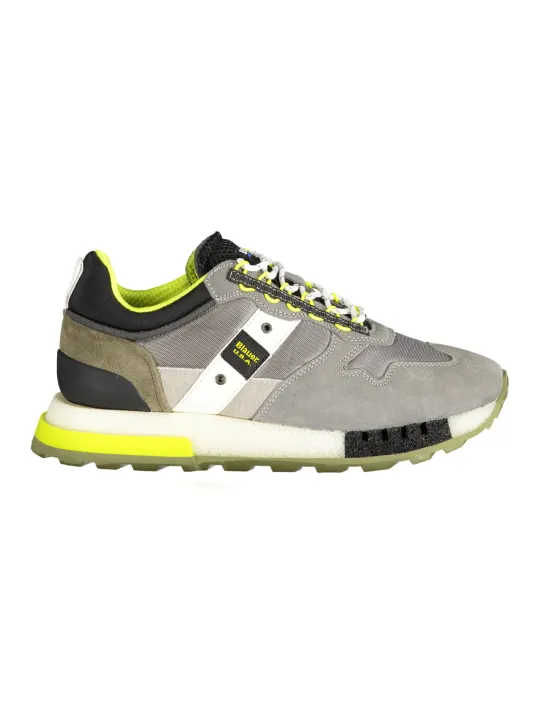 "Blauer Sneakers im Sale | Blauer Sneakers mit Kontrastdetails und herausnehmbarem Fußbett online kaufen"|Planet-Deluxe