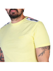 Gelbes Moschino T-Shirt mit Logo