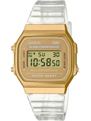 Weißes Casio A168XESG-9AEF digitales Armbanduhr