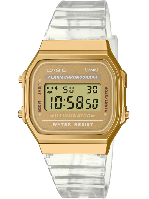 Weißes Casio A168XESG-9AEF digitales Armbanduhr Weißes Casio A168XESG-9AEF digitales Armbanduhr