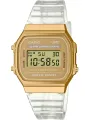 Weißes Casio A168XESG-9AEF digitales Armbanduhr