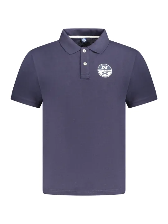 "North Sails Poloshirts im Sale | Poloshirt Kurzarm 2 Knöpfe Druck Logo online kaufen"|Planet-Deluxe