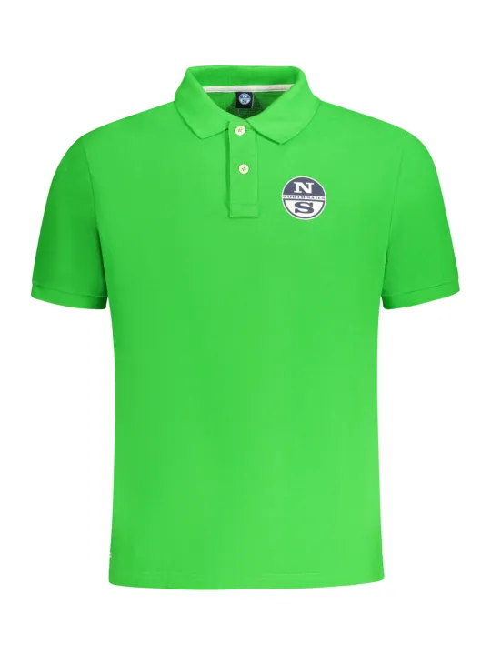 "North Sails Poloshirts im Sale | Poloshirt Kurzarm 2 Knöpfe Druck Logo online kaufen"|Planet-Deluxe