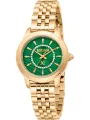 Goldene Just Cavalli Wellenuhr mit JC-Logo