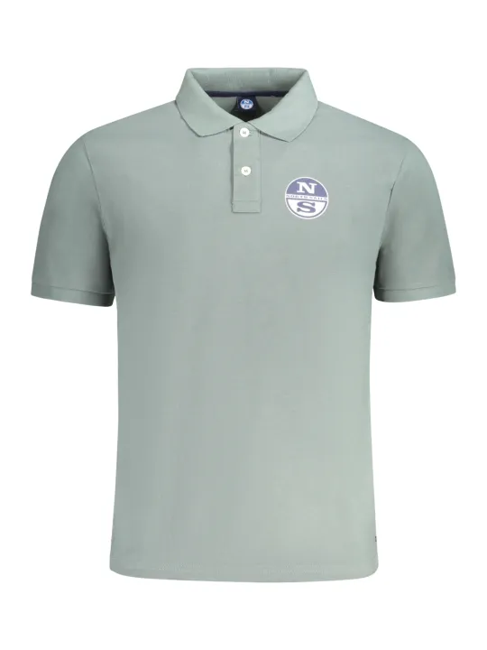 "North Sails Poloshirts im Sale | Poloshirt Kurzarm mit Druck und Logo 2 Knöpfe online kaufen"|Planet-Deluxe