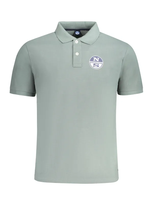 "North Sails Poloshirts im Sale | Poloshirt Kurzarm mit Druck und Logo 2 Knöpfe online kaufen"|Planet-Deluxe