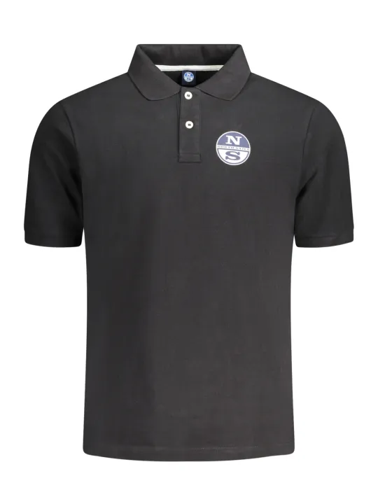 "North Sails Poloshirts im Sale | Poloshirt Kurzarm 2 Knopf Logo Druck online kaufen"|Planet-Deluxe