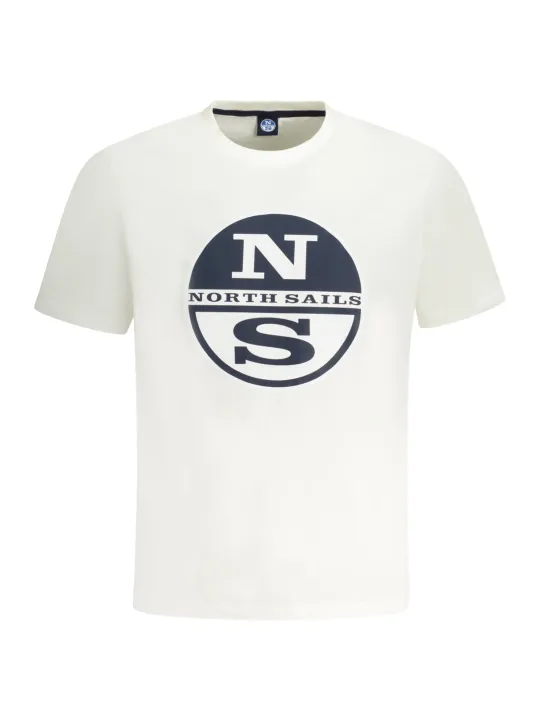 "North Sails T-Shirts im Sale | Kurzarmshirt Rundhals Logo Druck North Sails 996018000 online kaufen"|Planet-Deluxe