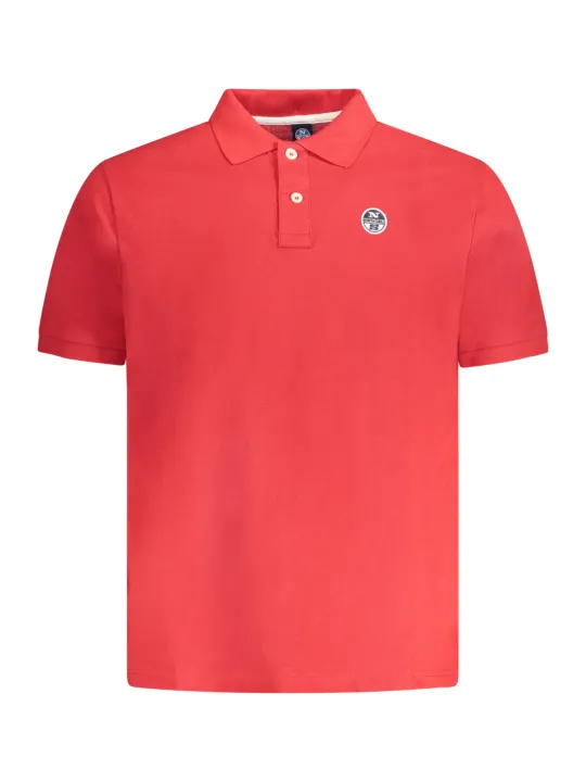 "North Sails Poloshirts im Sale | Kurzarm Polo mit Knöpfen und Logo Applikation online kaufen"|Planet-Deluxe