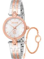 Elegante Just Cavalli Damenuhr Grau