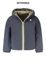 "K-WAY Jacken im Sale | K-WAY Wendbare Langarmjacke mit Kapuze in Blau/Grün, Entendaunen gefüttert, mit Taschen und Logo-Applikation für Jungen online kaufen"|Planet-Deluxe