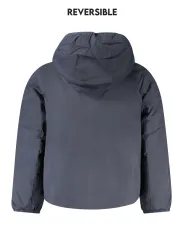 "K-WAY Jacken im Sale | K-WAY Wendbare Langarmjacke mit Kapuze in Blau/Grün, Entendaunen gefüttert, mit Taschen und Logo-Applikation für Jungen online kaufen"|Planet-Deluxe