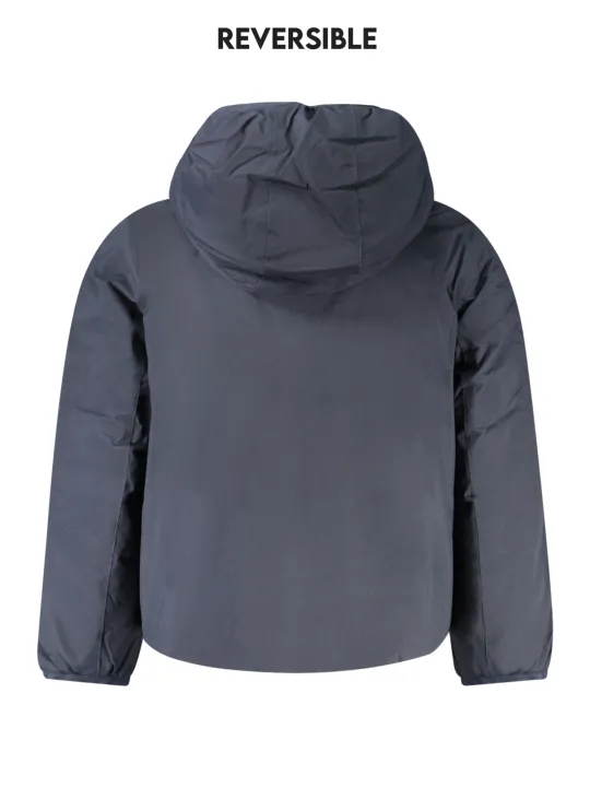 "K-WAY Jacken im Sale | K-WAY Wendbare Langarmjacke mit Kapuze in Blau/Grün, Entendaunen gefüttert, mit Taschen und Logo-Applikation für Jungen online kaufen"|Planet-Deluxe