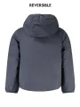"K-WAY Jacken im Sale | K-WAY Wendbare Langarmjacke mit Kapuze in Blau/Grün, Entendaunen gefüttert, mit Taschen und Logo-Applikation für Jungen online kaufen"|Planet-Deluxe