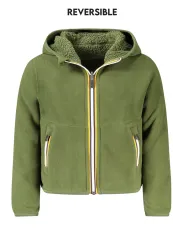 "K-WAY Jacken im Sale | K-WAY Wendbare Langarmjacke in Grün mit Kapuze und Taschen für Jungen online kaufen"|Planet-Deluxe