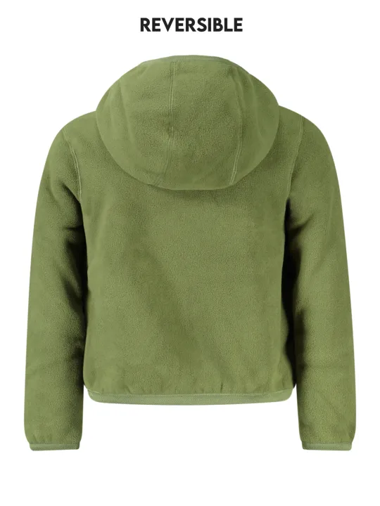 "K-WAY Jacken im Sale | K-WAY Wendbare Langarmjacke in Grün mit Kapuze und Taschen für Jungen online kaufen"|Planet-Deluxe