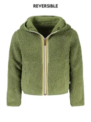 "K-WAY Jacken im Sale | K-WAY Wendbare Langarmjacke in Grün mit Kapuze und Taschen für Jungen online kaufen"|Planet-Deluxe