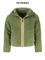 "K-WAY Jacken im Sale | K-WAY Wendbare Langarmjacke in Grün mit Kapuze und Taschen für Jungen online kaufen"|Planet-Deluxe