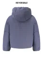 "K-WAY Jacken im Sale | K-Way Wendbare Langarmjacke mit Kapuze in Blau/Grün, Gewattet mit 4 Taschen und Logo-Applikation für Jungen online kaufen"|Planet-Deluxe