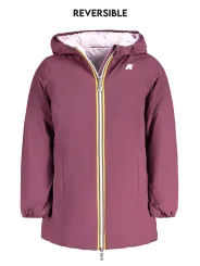 "K-WAY Jacken im Sale | K-WAY K11517WPDENISESTWARM Wendbare Jacke mit Kapuze und Taschen in Lila/Rosa für Mädchen online kaufen"|Planet-Deluxe