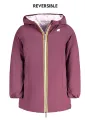 "K-WAY Jacken im Sale | K-WAY K11517WPDENISESTWARM Wendbare Jacke mit Kapuze und Taschen in Lila/Rosa für Mädchen online kaufen"|Planet-Deluxe
