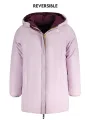 "K-WAY Jacken im Sale | K-WAY K11517WPDENISESTWARM Wendbare Jacke mit Kapuze und Taschen in Lila/Rosa für Mädchen online kaufen"|Planet-Deluxe