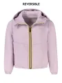 "K-WAY Jacken im Sale | K-Way K8141FWPLILYVELOURPOLAR_RSATT Wendbare Mädchenjacke mit Kapuze und Taschen online kaufen"|Planet-Deluxe
