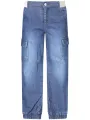 "GUESS JEANS Jeans im Sale | Guess Jeans 4-Taschen Kinderjeans mit verwaschenem Effekt und kontrastierenden Details, elastischem Bund und Knöchel, Knopf und online kaufen"|Planet-Deluxe