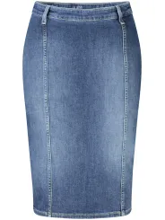 "GUESS JEANS Startseite im Sale | GUESS JEANS LONGUETTE ROCK DAMEN BLAU online kaufen"|Planet-Deluxe