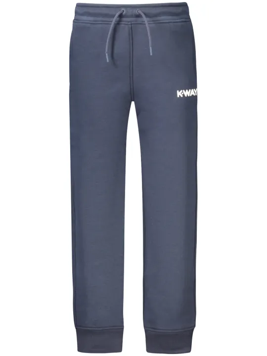 "K-WAY Hosen im Sale | K-Way Sportfleecehose mit elastischem Bund und Logo für Jungen online kaufen"|Planet-Deluxe