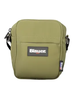 "Verstellbare Blaue Schultertasche mit Taschen & Verschluss"