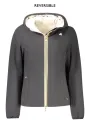 "K-WAY Jacken im Sale | Wendejacke Schwarz Beige Gepolstert Mit Kapuze und Taschen online kaufen"|Planet-Deluxe