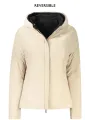 "K-WAY Jacken im Sale | Wendejacke Schwarz Beige Gepolstert Mit Kapuze und Taschen online kaufen"|Planet-Deluxe