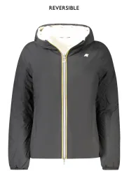 "K-WAY Jacken im Sale | Wendbare Kapuzenjacke SchwarzWeiß mit Taschen und Logo online kaufen"|Planet-Deluxe