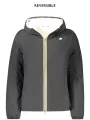 "K-WAY Jacken im Sale | Wendbare Kapuzenjacke SchwarzWeiß mit Taschen und Logo online kaufen"|Planet-Deluxe