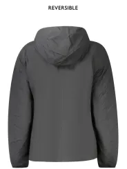 "K-WAY Jacken im Sale | Wendbare Kapuzenjacke SchwarzWeiß mit Taschen und Logo online kaufen"|Planet-Deluxe