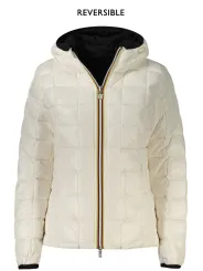 "K-WAY Jacken im Sale | Wendbare Kapuzenjacke SchwarzWeiß mit Taschen und Logo online kaufen"|Planet-Deluxe