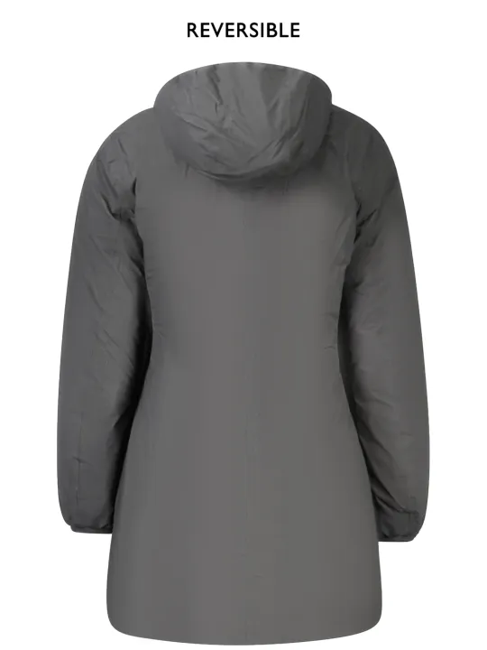 "K-WAY Jacken im Sale | Wendbare Thermojacke mit Kapuze und Taschen SchwarzBeige online kaufen"|Planet-Deluxe