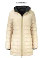 "K-WAY Jacken im Sale | Wendbare Thermojacke mit Kapuze und Taschen SchwarzBeige online kaufen"|Planet-Deluxe