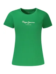 "Pepe Jeans Startseite im Sale | PEPE JEANS KURZARM-T-SHIRT DAMEN GRÜN online kaufen"|Planet-Deluxe