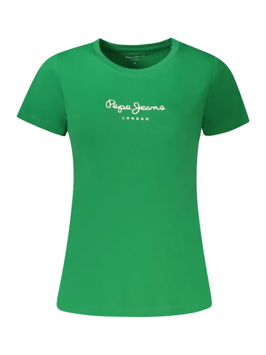 "Pepe Jeans Startseite im Sale | PEPE JEANS KURZARM-T-SHIRT DAMEN GRÜN online kaufen"|Planet-Deluxe