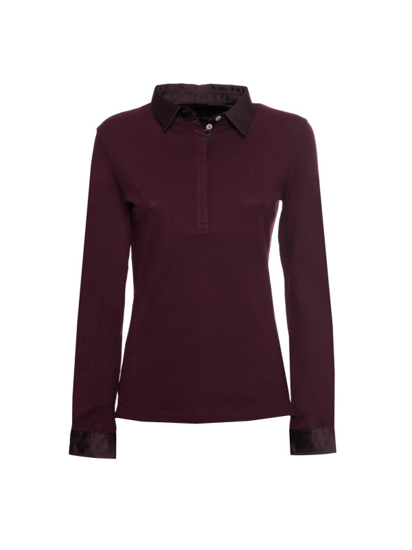 Weinrotes langärmliges Poloshirt Harmont Weinrotes langärmliges Poloshirt Harmont