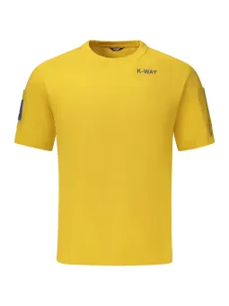 "Kurzarm Rundhals T-Shirt mit Logo & Taschen-Print"